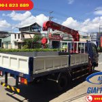 Xe tải 7 Tấn Hyundai HD700 Đồng Vàng gắn cẩu 3 Tấn 4 Khúc UNIC URV344